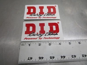 D.I.D Racing Chain Decal Sticker 2-pack - Picture 1 of 2
