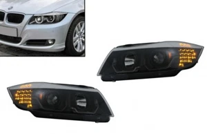 Phares 3D LED pour BMW Série 3 Limousine E90 Touring E91 03.05-08.08 LHD - Imagen 1 de 12