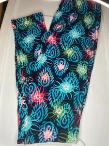 OS Tropical Floral Leggings - Picture 1 of 2