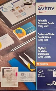 Avery C32026-10 Double Side Printable Business Cards with Satin Finish, 270 gsm - Picture 1 of 3