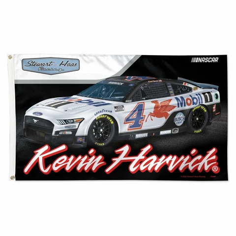 Kevin Harvick 2022 Wincraft #4 Mobil 1 3x5 Deluxe Flag FREE SHIP Cover