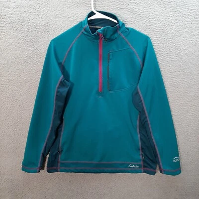 Cabelas XPG Sweater Womens Medium Blue Sweatshirt Performance Stretch Outdoors - Image 1 of 4
