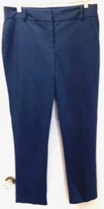 Chaus 10 navy cotton blend ankle pants 24-190-03 - Picture 1 of 7