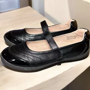 Olive & Edie Mary Jane Black Flat Shoes Girl's 5M Adjustable Strap - Picture 1 of 6