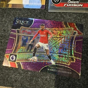 2023-24 Panini Select PL Marcus Rashford Purple Mojo Prizm FIELD LEVEL #245 - Picture 1 of 2