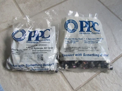 PPC EX6XLWSPlus EX59XLWSPLUS SignalTight Aqua Drop Connectors w Black Port Seal - Image 1 of 4