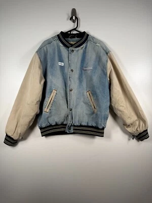 Vtg Gear For Sports Mens Ameritech Denim Varsity Jacket Blue Sz M 24.5x26.5 - Image 1 of 4
