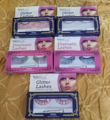 Select Lash Dramatic Lashes Glitter 5 Pack Set Cosplay Costume Lashes - Image 1 of 4