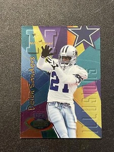 1996 Playoff Illusions #10 Deion Sanders Spectralusion Elite - Picture 1 of 2