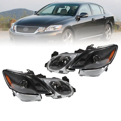HID Xenon Headlight For 2006-2011 Lexus GS300 GS350 GS450h GS460 Black W/AFS Foto 1 de 4