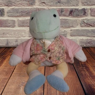 2001 Peter Rabbit FROG Mini plush by Luv n' Care Beatrix Potter Mr Jeremy Fisher - Image 1 of 4