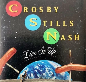 1990 Crosby Stills Nash CSN Live It Up Cassette Tape Folk Vintage Classic E93 - Picture 1 of 2