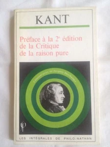 Intégrale philo. Préface à la 2è édition de La critique de la Raison Pure. Kant - Imagen 1 de 8