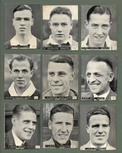 TRADE/ cigarette cards Scottish Footballers set Clyde Rangers Hibernian etc 1939 - Picture 1 of 3