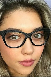 Nuevo marco de gafas para mujer ALAIN MIKLI AR6013M BI90 52 mm negro ojo de gato Italia - Imagen 1 de 8
