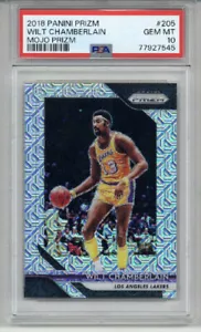 PANINI PRIZM 2018 MOJO PRIZM #205 WILT CHAMBERLAIN /25 LAKERS PSA 10 LOW POP 3 - Foto 1 di 2