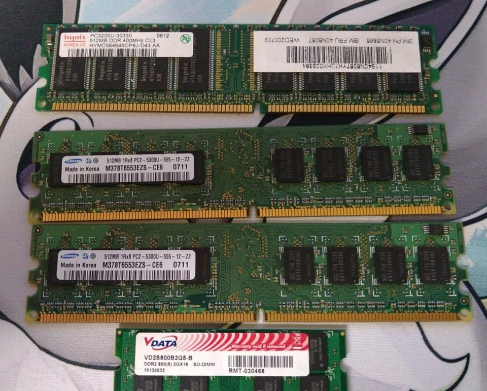 512MB PC2-5300 DDR2 PC Memory RAM - Image 1 of 1