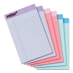 TOPS Prism Plus Colored Legal Pads 5 x 8 Pastels 50 Sheets 6 Pads/Pack 63016 - Picture 1 of 7