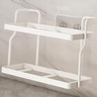 Kitchen Cabinet Shelf, Coffee Cup Rack, 2 Tier Metal Spice Rack for Space Saving
