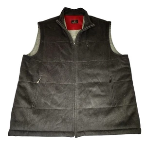 Nino Nardelly 100% Cashmere Vest Men’s XXL Brown Zip Filled Lined Lebanon OOAK - Picture 1 of 15