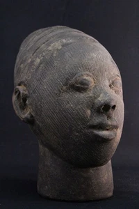 antique terracotta Ile Ife or Owo Laja commemorative Head, Benin Yoruba Nigeria - Picture 1 of 24