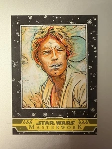 Topps Star Wars Masterwork Luke Skywalker Sketch - Ryan Moffett - Picture 1 of 2