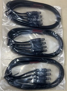 Paquete de 12 cables de alimentación de 12 V CC adaptador coleta cable de enchufe macho-barril conector cable de enchufe - Imagen 1 de 6