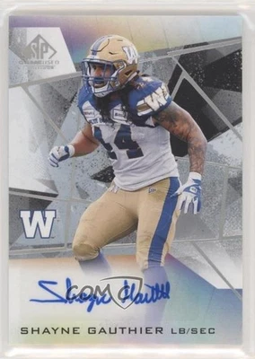 2021 SP Game Used Edition CFL Auto Shayne Gauthier #A-SG Auto - Image 1 of 2