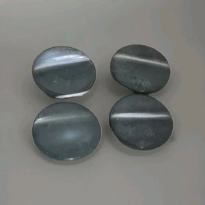 Vintage Pearl/Shell Shank Buttons Gray Silver Pearlescent Line 4 Pieces 12 mm - Picture 1 of 9