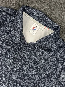 Puma Volition America Shirt Herren mittelblau Paisley Print Performance Golf Polo - Bild 1 von 7
