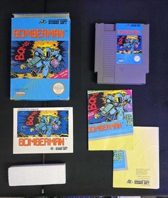 Bomberman Nintendo NES Game CIB Complete Authentic