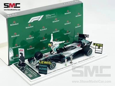 Spark 1:43 Mercedes AMG Petronas Winner Brazilian 2018 Lewis Hamilton SP569 OVP  - Bild 1 von 4