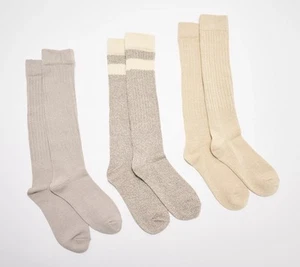 Complimenti Ginocchiere Confezione 3 Calze Morbide Neutre L/XL Nuove - Foto 1 di 1