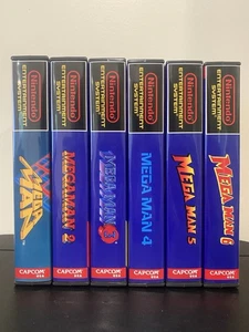 Mega Man NES 1 2 3 4 5 6 Complete Set w/ Manuals and Collectible Cases - Picture 1 of 19