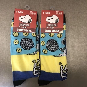 Peanuts Tennis Crew Socken Größe 6-13 Tennisliebhaber 🎾🏓 - Bild 1 von 2