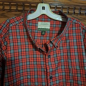 Camisa para hombre 5 XL alta Cabela's clásica roja a cuadros con botones usada en excelente estado - Imagen 1 de 2