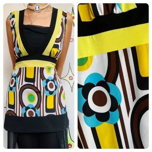 Y2K Does 60s Groovy Mod Mini Dress or Top - MKM Designs - Small - Picture 1 of 4
