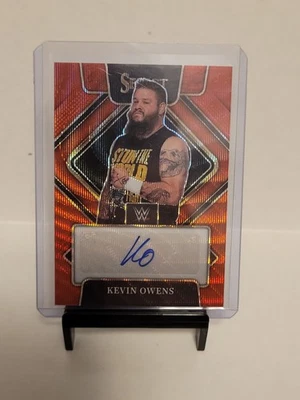 2022 PANINI SELECT WWE KEVIN OWENS RED WAVE AUTO - Image 1 of 2