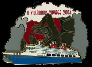 Prendedor DCL A Villainous Voyage Cruise Chernabog con deslizador de barco Disney 32507 - Imagen 1 de 1