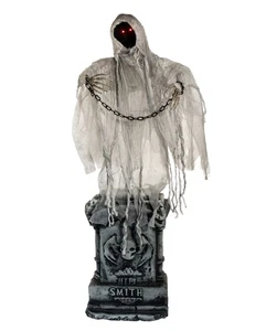 Grabstein mit Kettengeist Halloween Animatronic 130cm - Bild 1 von 4