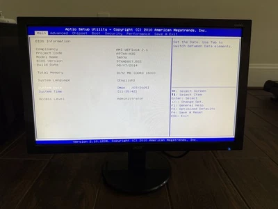 Acer K242HQL 24-inch 1080p Gaming Monitor USED WORKING - Image 1 of 3