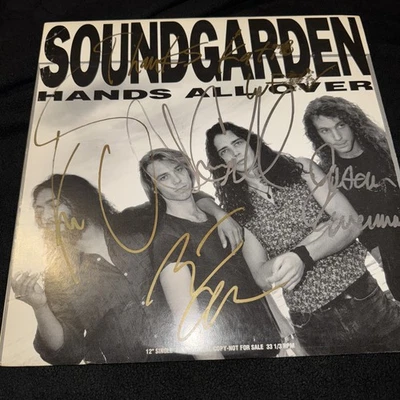Soundgarden - Hands All Over (1989 Vinyl Record) Signed By The Entire Band! - Imagem 1 de 4