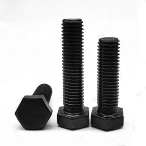 Tornillos de cabeza hexagonal de acero negro 8,8 rosca izquierda M3 M4 M5 M6 M8 M10 M12-M20 - Imagen 1 de 11