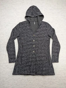Kuhl Pullover Damen groß grau Kapuze Knopfleiste Wollmischung Fleecejacke - Bild 1 von 11
