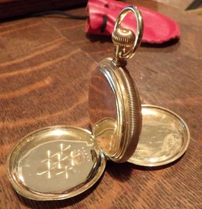 Elgin SOLID 14K GOLD, Hunter Case Pocket Watch vintage - Picture 1 of 6