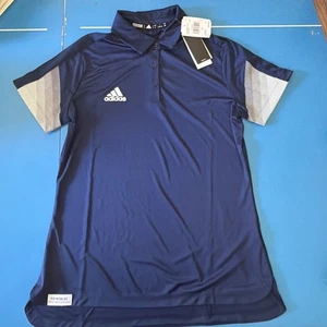 Marineblaues Adidas Sideline 21 Primeblue Poloshirt Large Damen Polo - Bild 1 von 10
