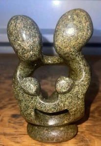 Shona Carved Stone Sculpture | Family Of 4 | Made in Zimbabwe - Picture 1 of 6