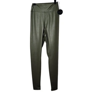 Aerie Offline Real Luxe Faux Leather Legging Green Nwt Size Small - Picture 1 of 5