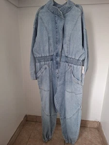 Forever 21 Plus Size Denim Funnel-Neck Jumpsuit Size 3X - Picture 1 of 3
