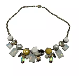 Multi Color Jeweled Chunky Statement Necklace Choker Fall Aesthetic - Picture 1 of 2